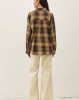 Sunset Plaid Flannel Shirt