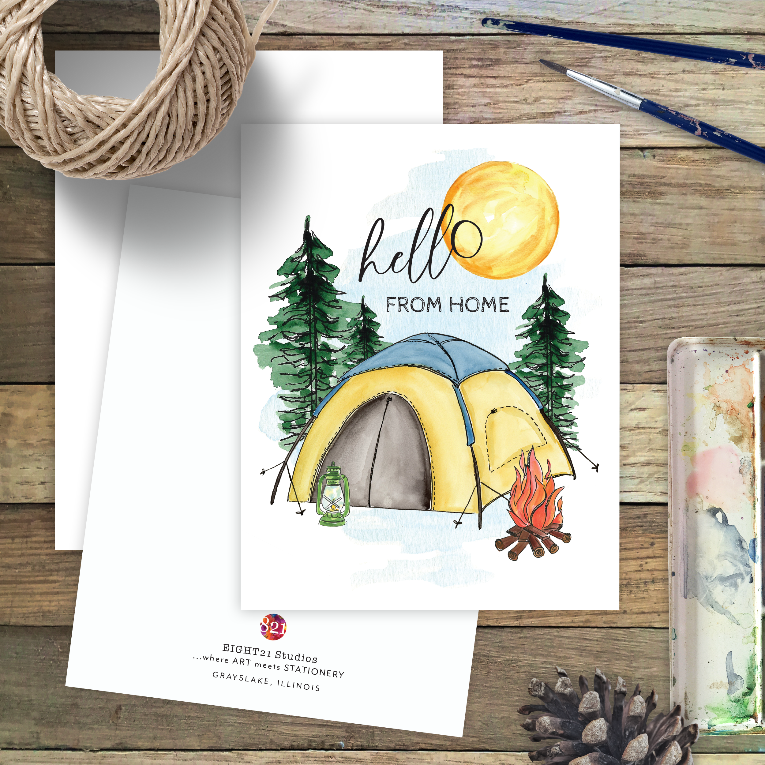 Summer Camp Life, Sleep Away Camp for Kids, Cards for Kids