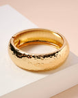 Hammered Gold Plated Cuff Bracelet