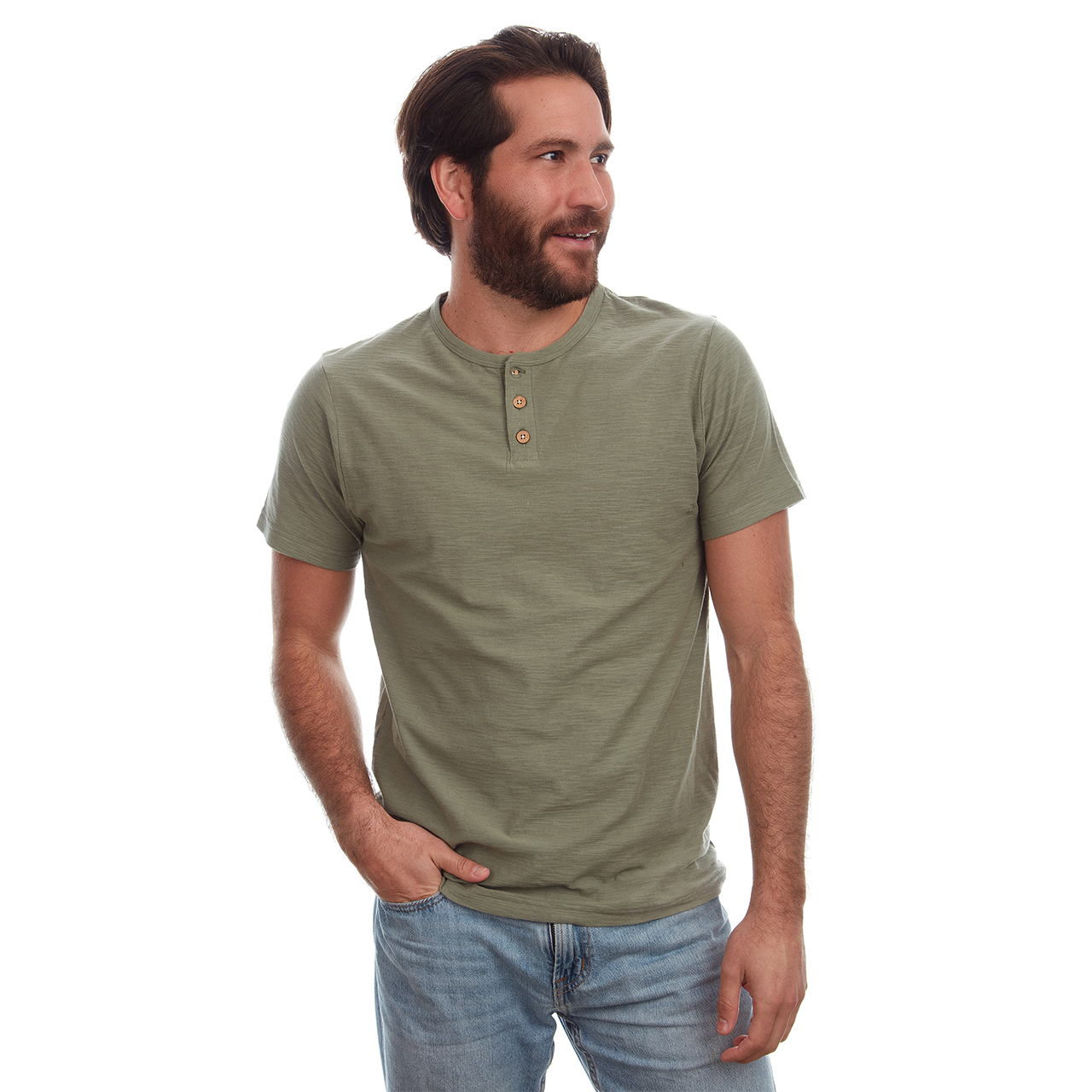 Noel Solid Slub Henley