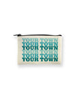 Personalized City Small Zip Pouch - Supergraphics Name Drop