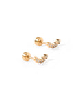 Screwback Stud Earrings - Abigail - Sparkle