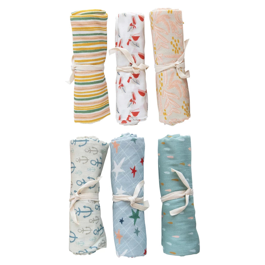 Cotton Printed Baby Swaddle