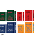 Book Storage Boxes w/ City Name, 4 Styles