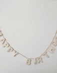 Wool Felt "Happy Birthday" Garland