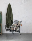 Cotton Knit Throw w/Tassels (Olive)