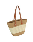 Woven Straw Tote and Sun Hat Set