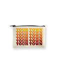 Personalized City Small Zip Pouch - Supergraphics Name Drop