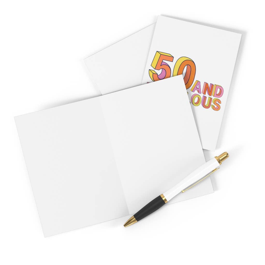 50th Birthday Card Milestone Funny Greeting Cards Sassy Card
