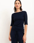 Gina Boat Neck Top Paper Label