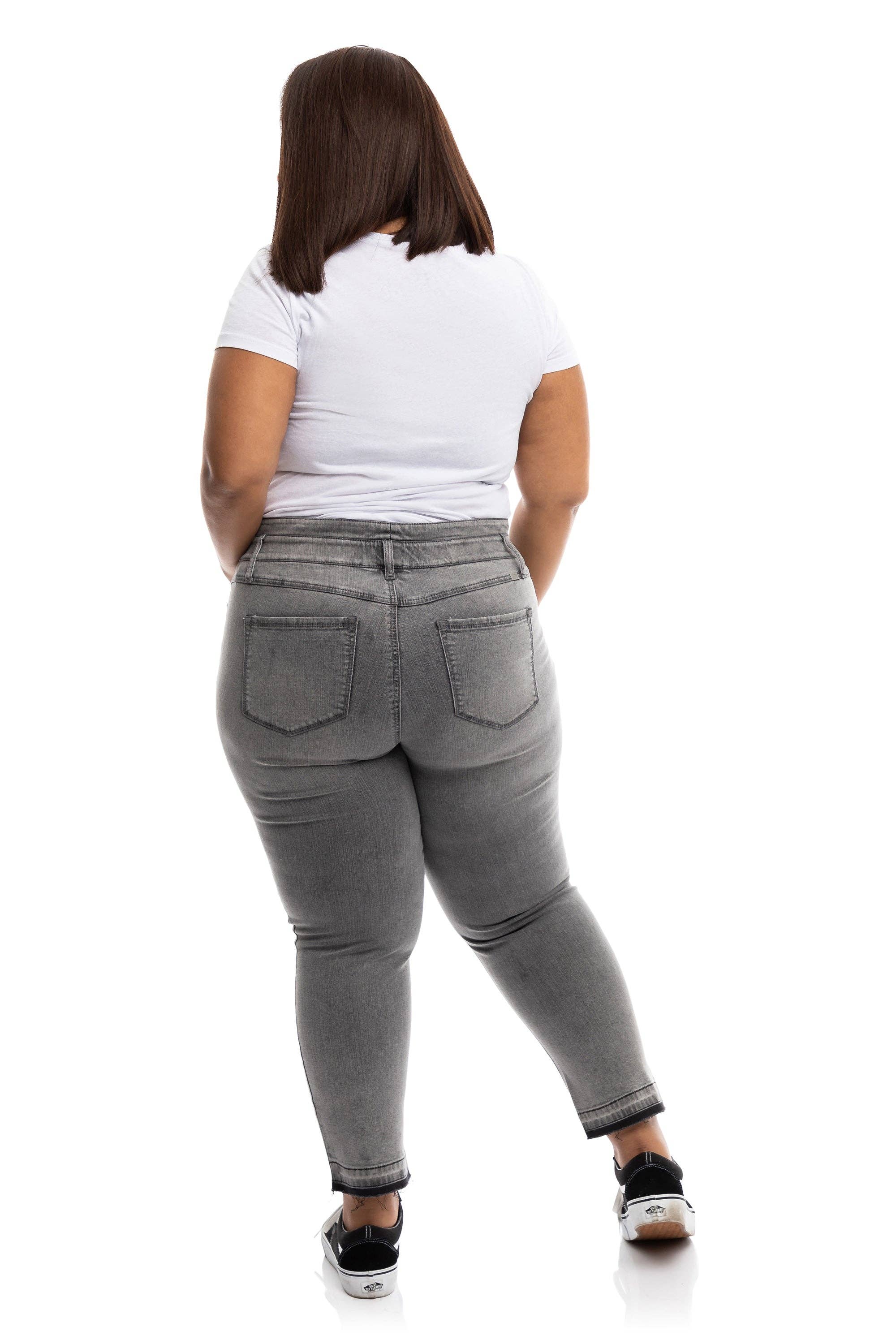 Plus Size 27" Relaxed Jean w/ Release Hem