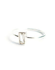 Prism Sterling Ring - Crystal: 9 - large