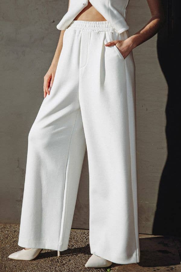 Wide Leg Knit Trouser