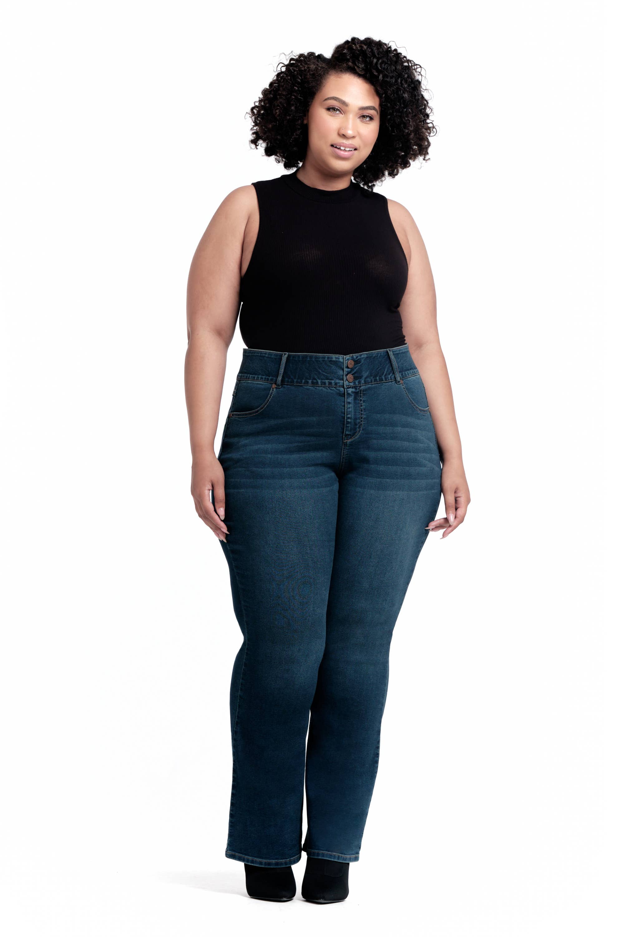 PLUS 32" SHAPEWEAR HIGH-RISE BOOTCUT