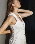 Ponti knit vest