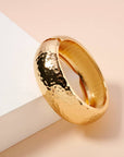 Hammered Gold Plated Cuff Bracelet