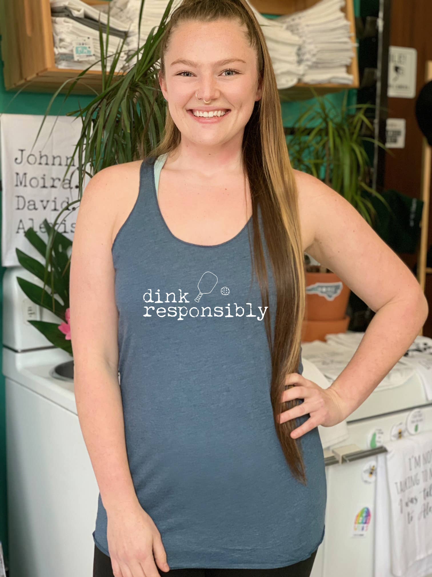 Dink Responsibly - Funny Women's Tank Top - Pickleball