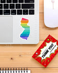 New Jersey Rainbow State Sticker Vinyl Decal