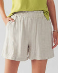 Anette Elastic Waistband Linen Short