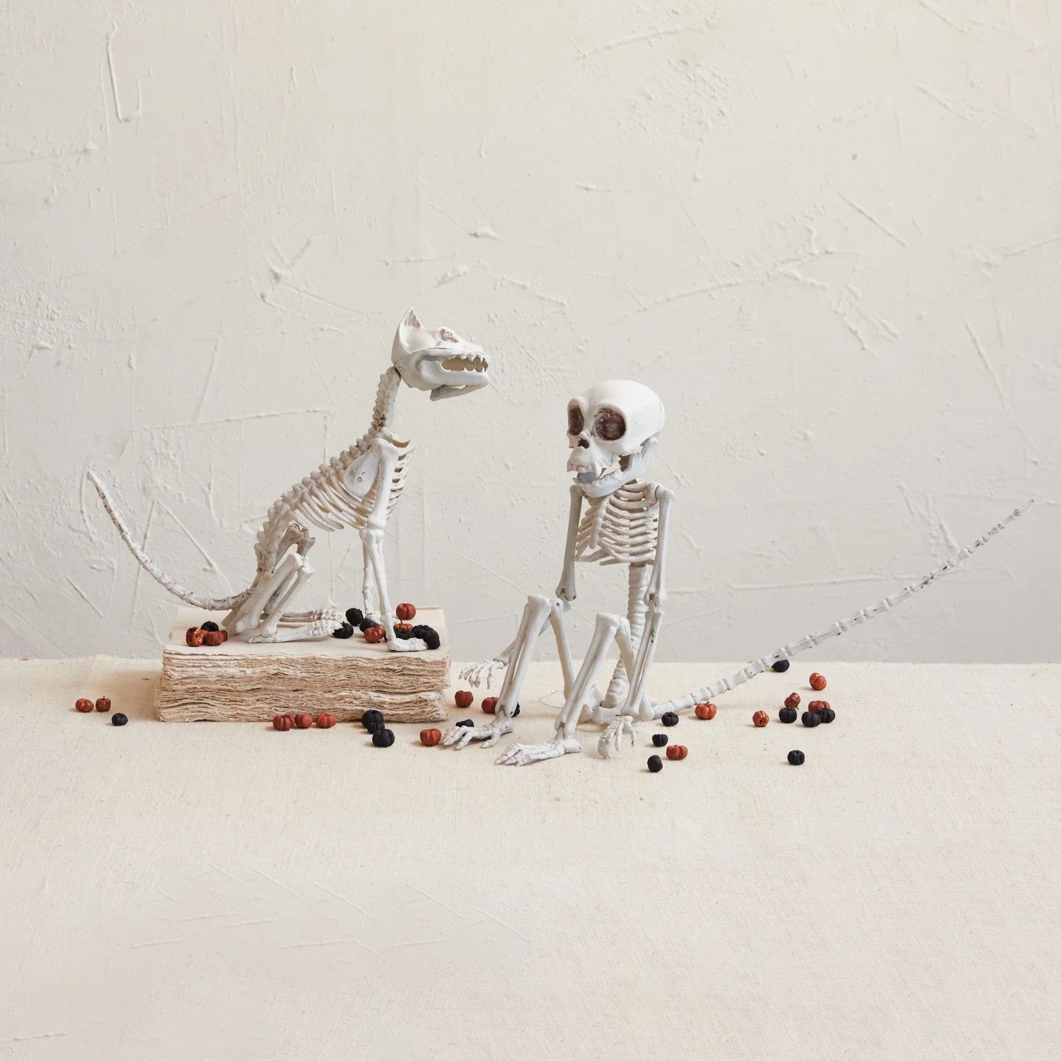 Plastic Monkey Skeleton Decor
