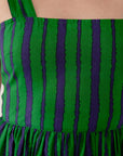 Nikita Dress Emerald Stripe