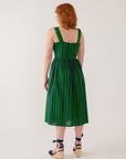 Nikita Dress Emerald Stripe