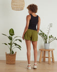 Geo Short Olive