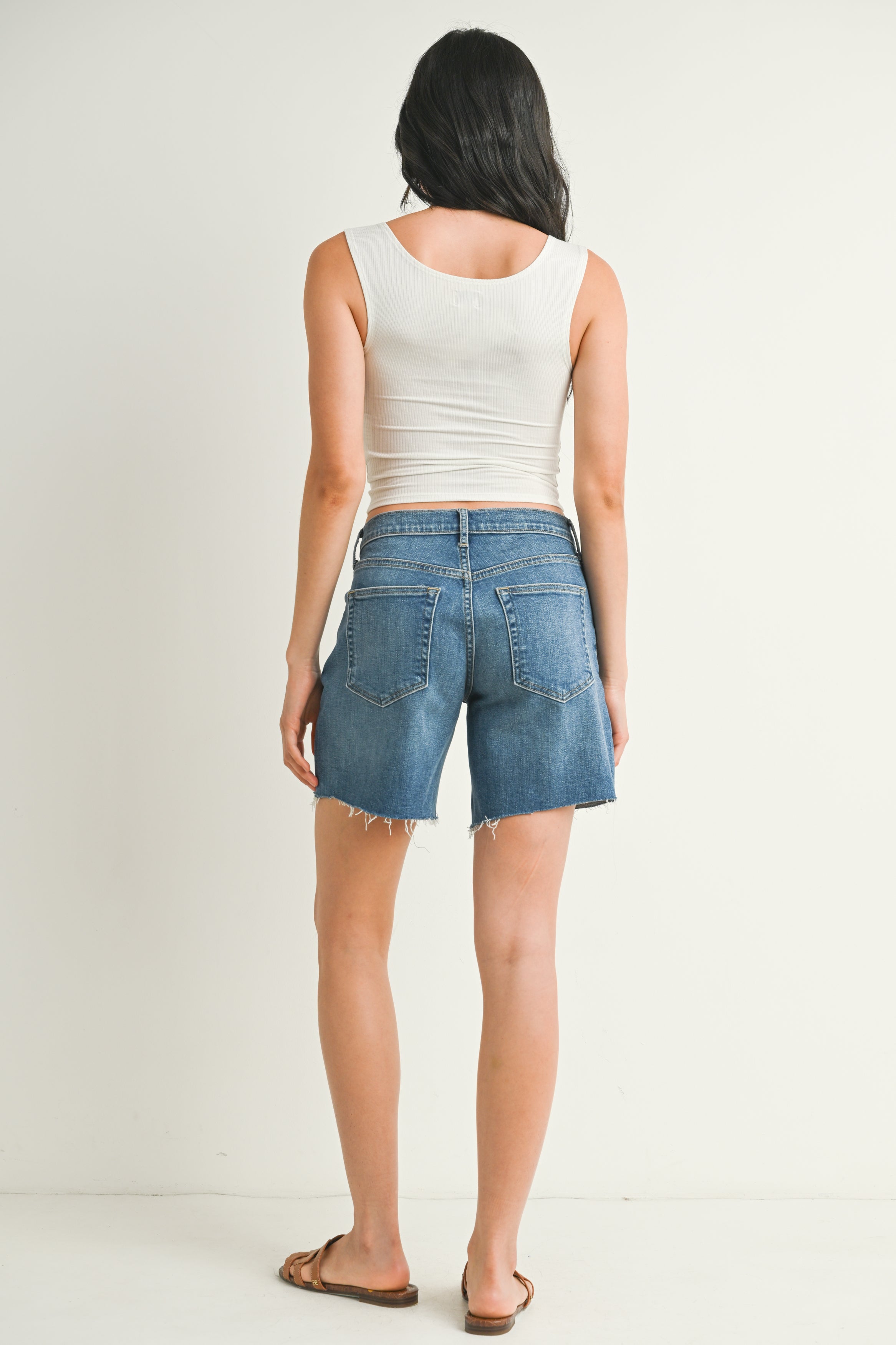 Just Black Denim Bermuda Short Medium Denim