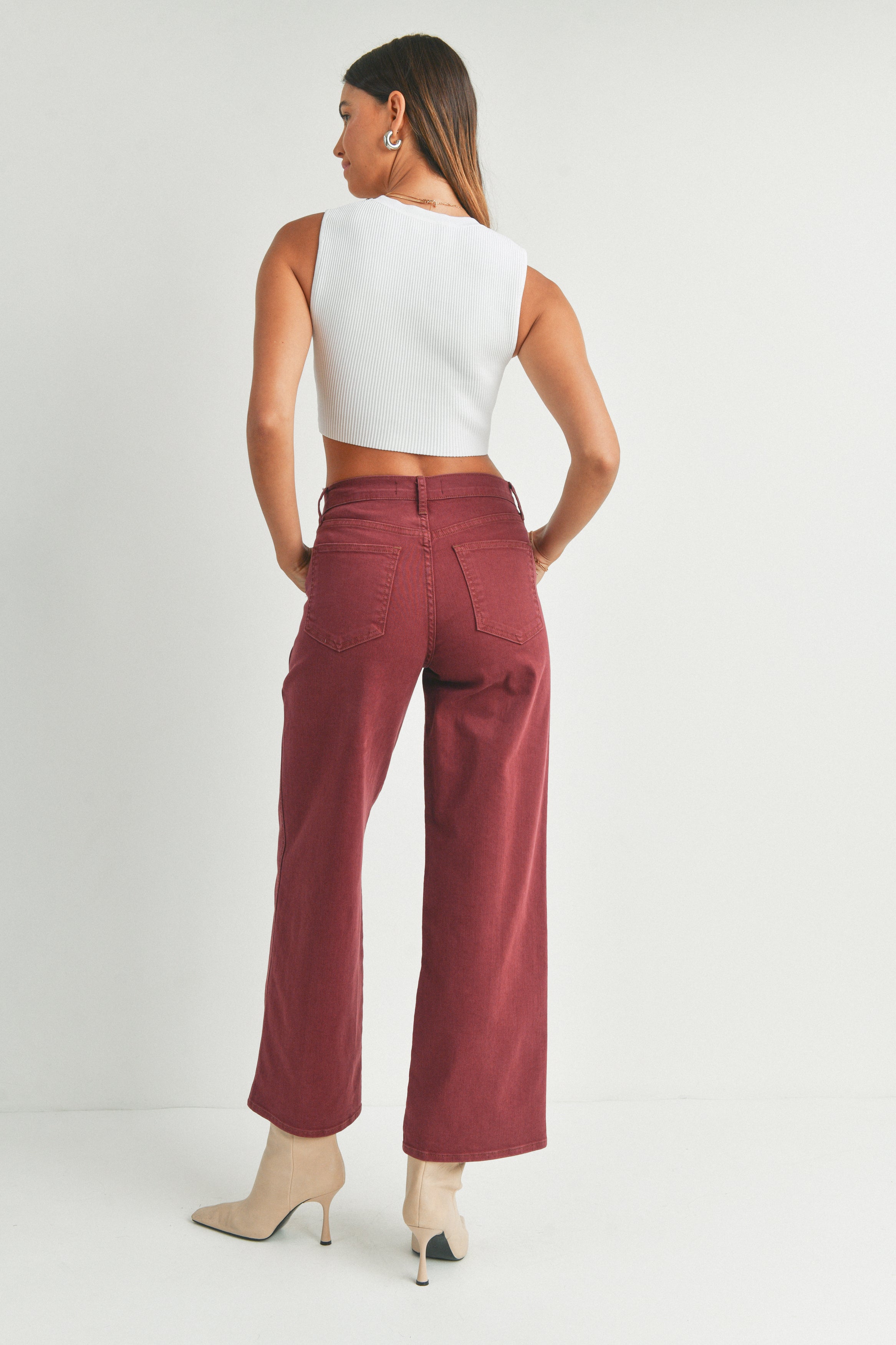 New Seamed Utility Straight Leg Jeans