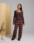 Steward pant Fudge plaid Known Supply