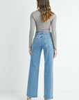 Longer Length Wide Leg Jeans