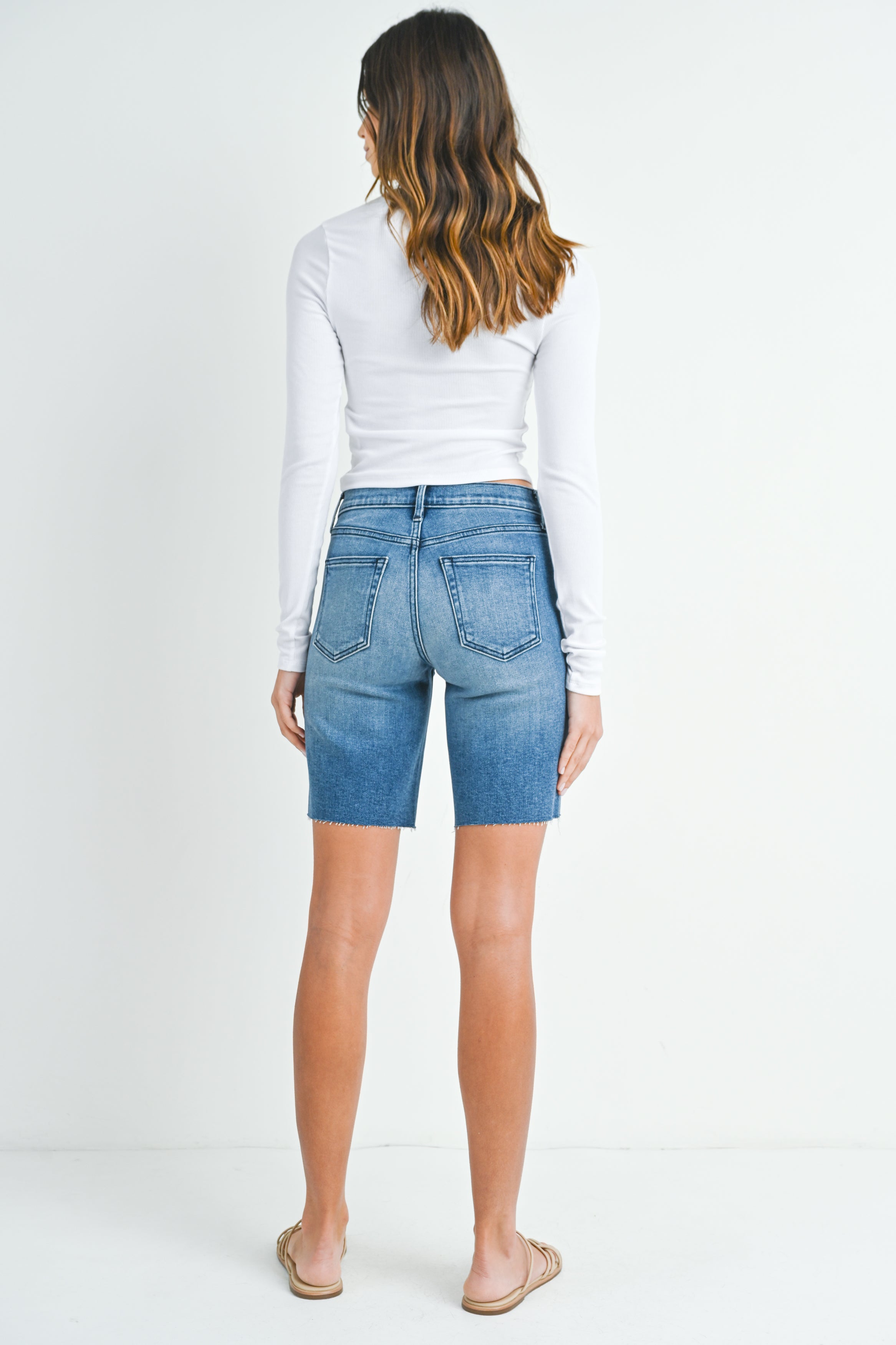 Just Black Denim Bermuda Short Medium Denim