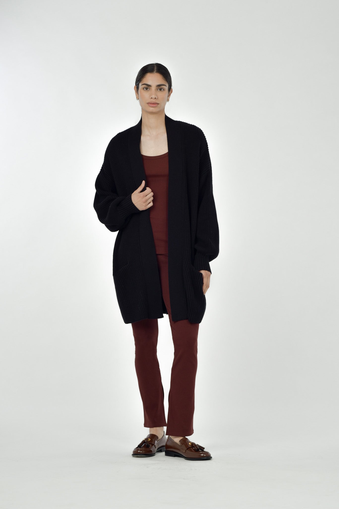 Row Shell Open Cardi