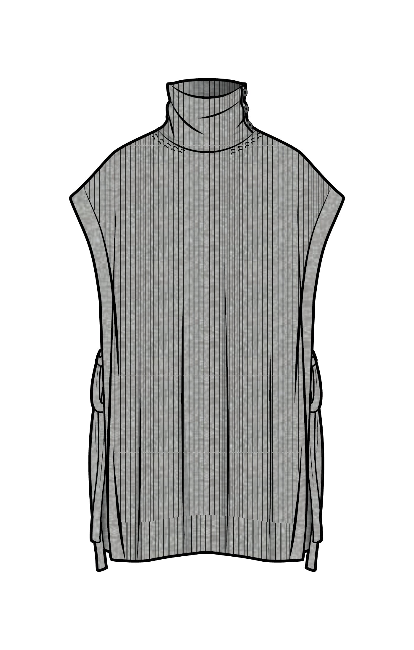 Ophelia Turtle Neck Poncho