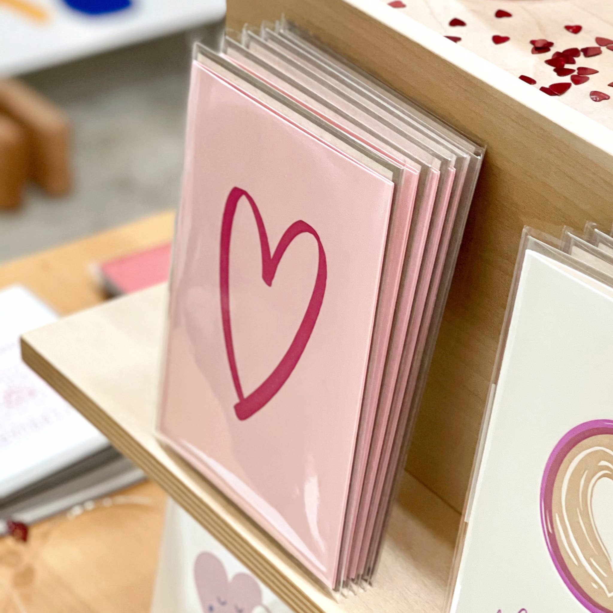 Brushed Heart - Love + Anniversary card