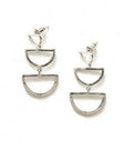 Reverberation Stud Earrings - Silver