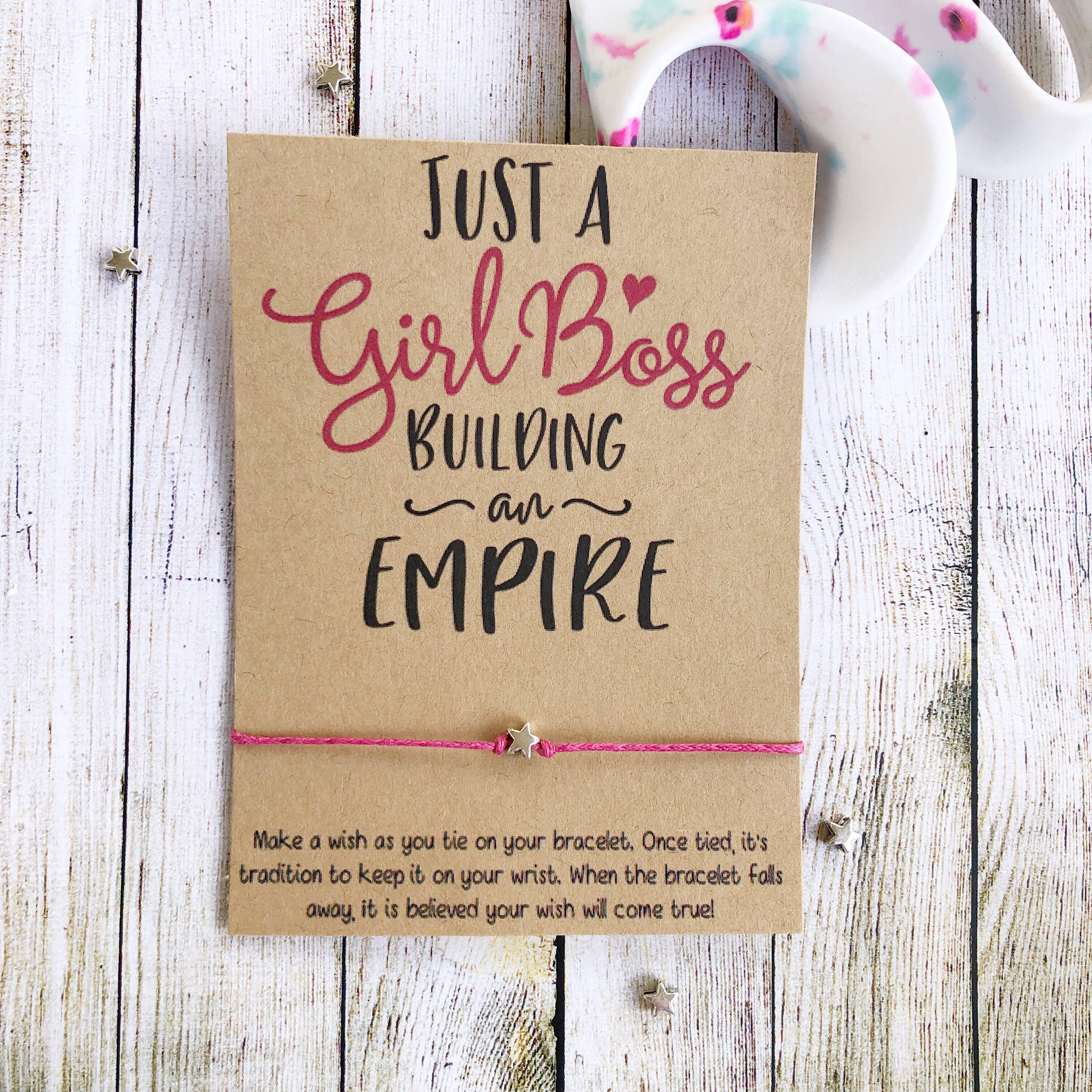 Just A Girl Boss Wish Bracelet