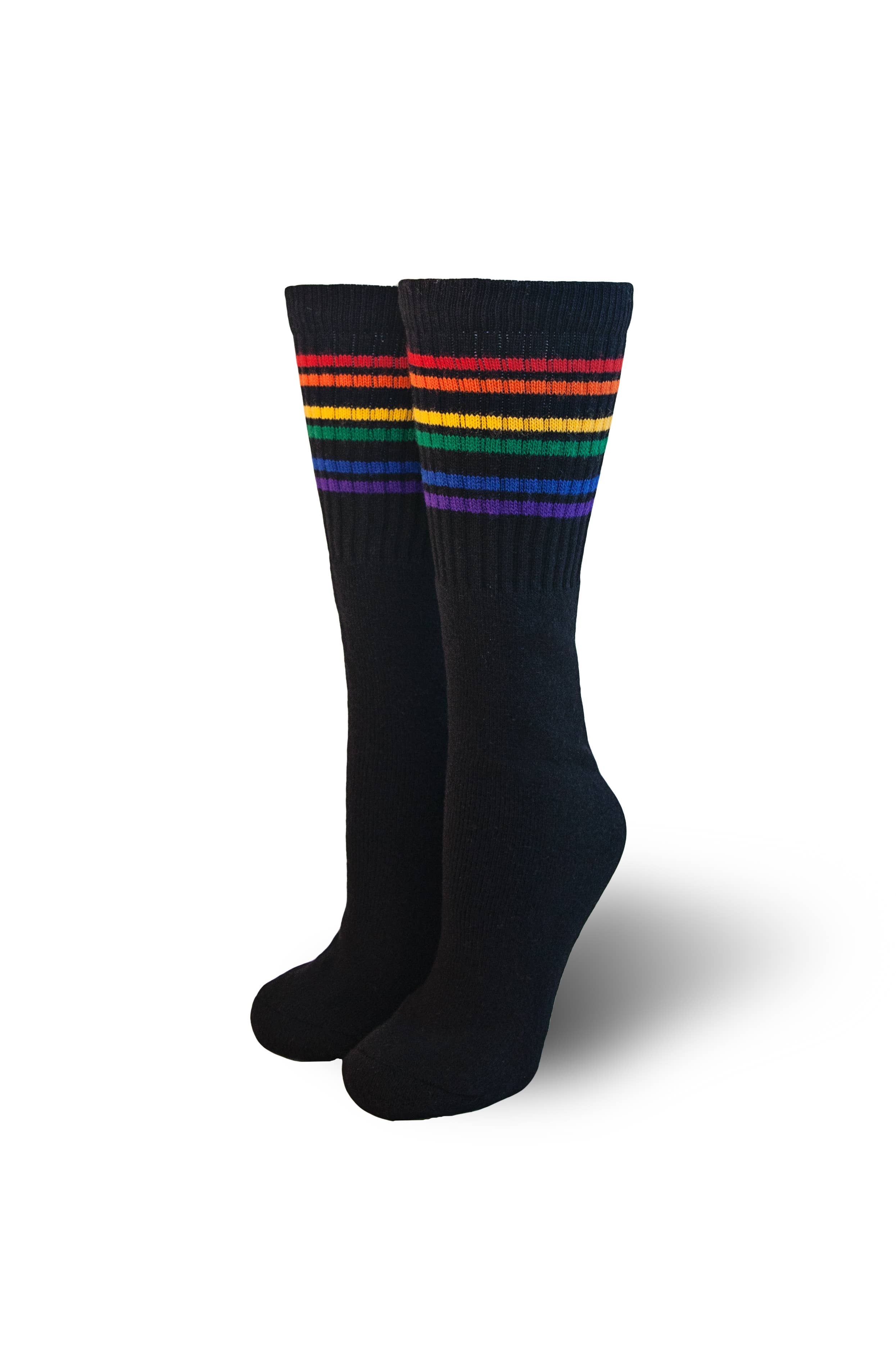 Under the Knee Black Tube Socks- Strength