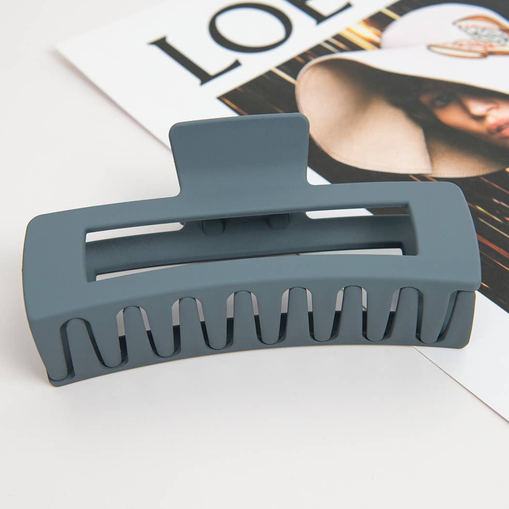 4.92'' Matte Rectangle Large Hair Claw Clips