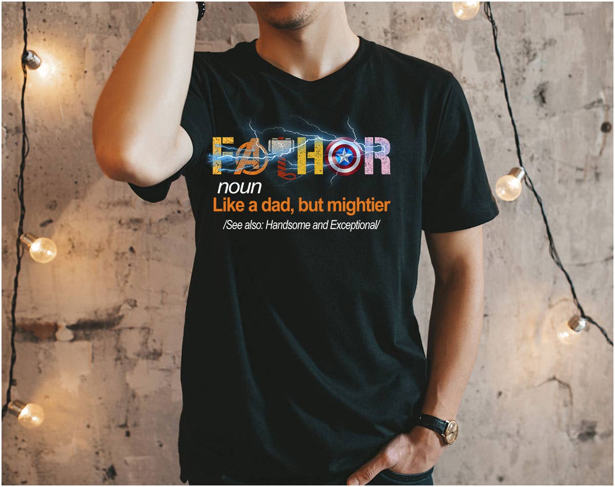 Fathor Avengers Dad -  Super Hero Father's Day T-Shirt