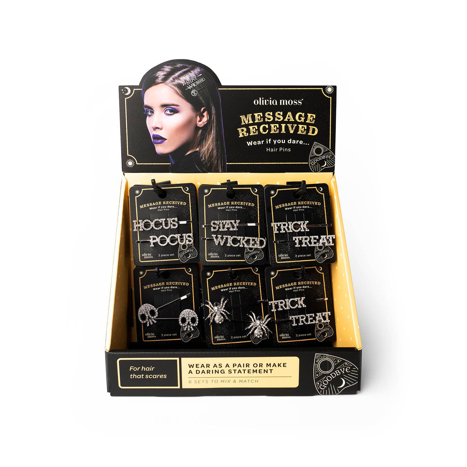 Halloween Bling Hair Clips