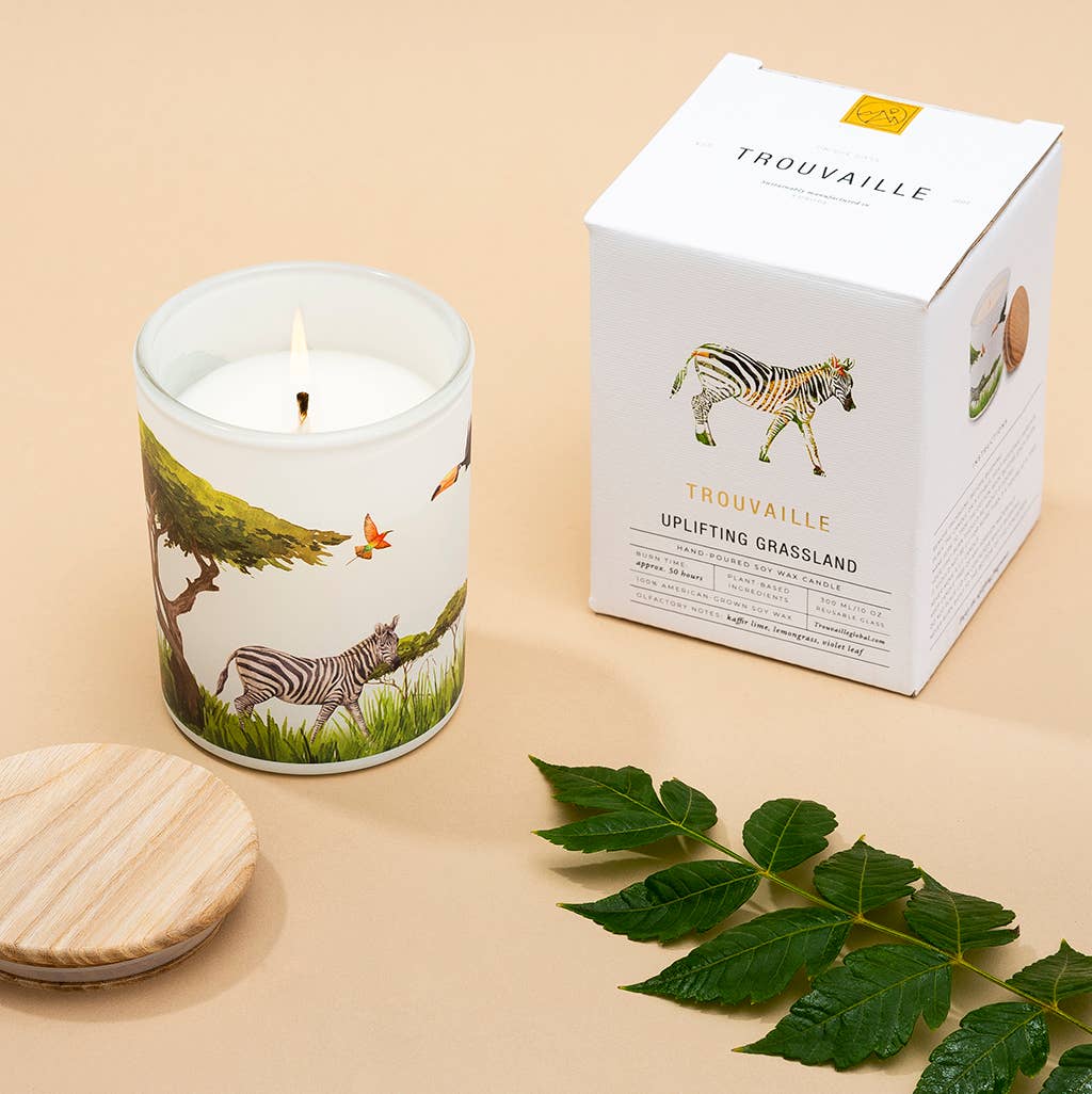 Save the Planet Uplifting Grassland Candle