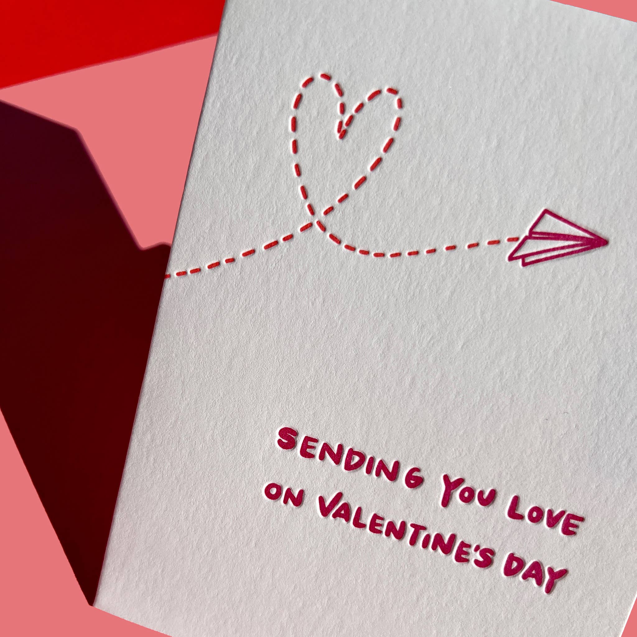 Paper Airplane Valentine - Valentine's Day card