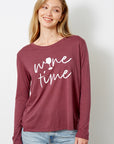 "Wine Time" Long Sleeve Tee