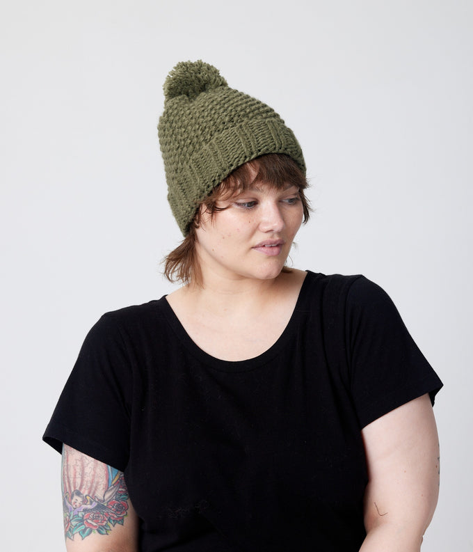 Ollie Knit Hat with Pom