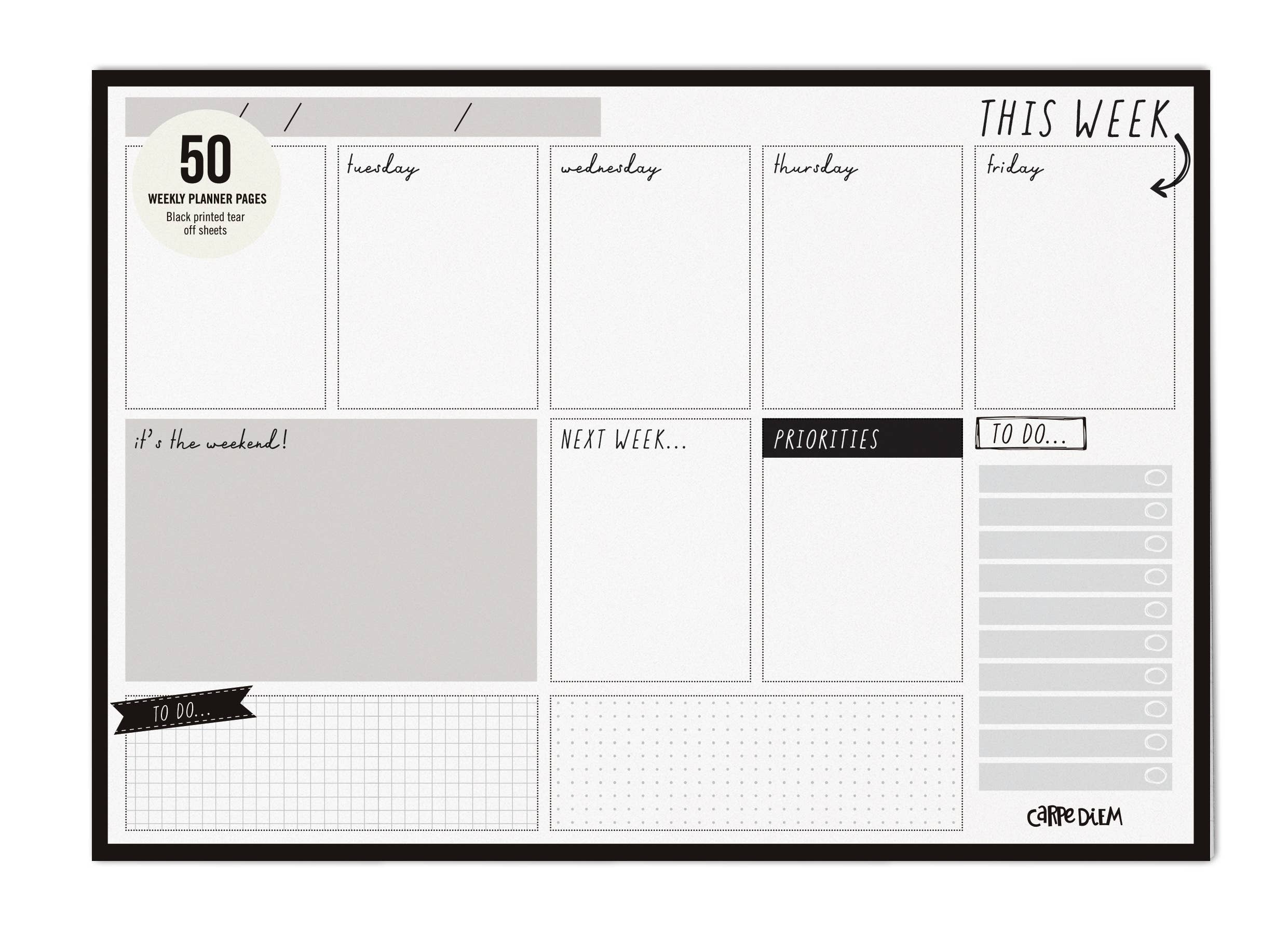 Pukka Pads North America - Carpe Diem Weekly Planner Pad