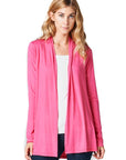 Made in USA Viscose From Bamboo Jersey Knit Cardigan