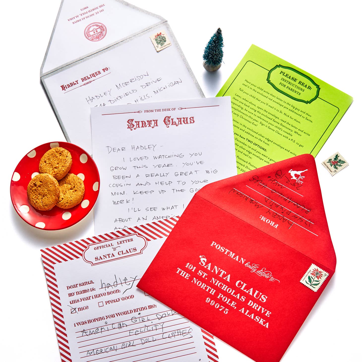Santa Claus Letter Writing Kit