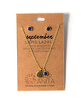Birthstone Crystal Set: September Lapis Lazuli