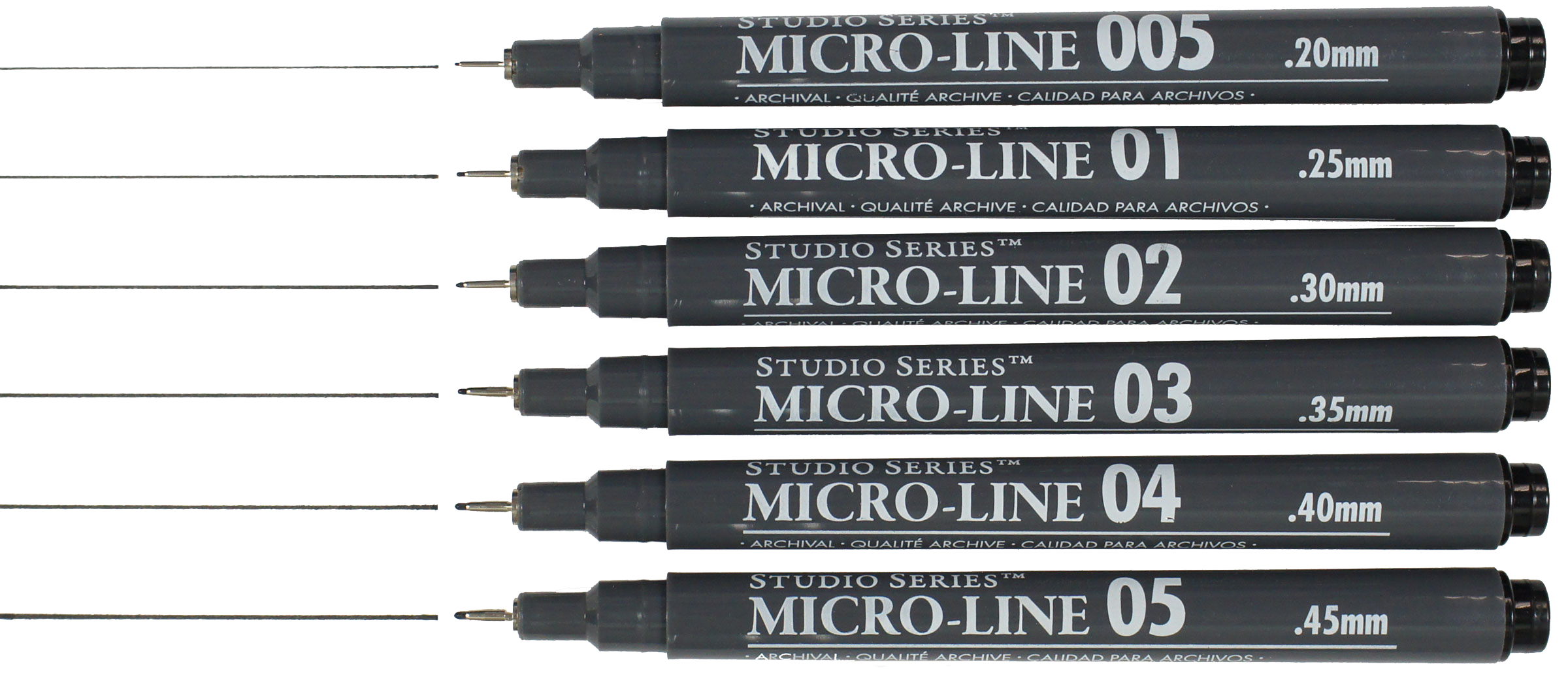 Peter Pauper Press - Studio Series Micro-Line Pen Set (Set of 6)
